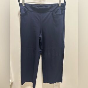Chico's Brigitte Navy Wide Leg Pull-On Pants
